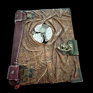 3D Leather Blank Diary Journal Spells Magic Notebook Witch Sorcery